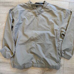 Nike Golf V-Neck Pullover Windbreaker Tan‎ Men’s Large